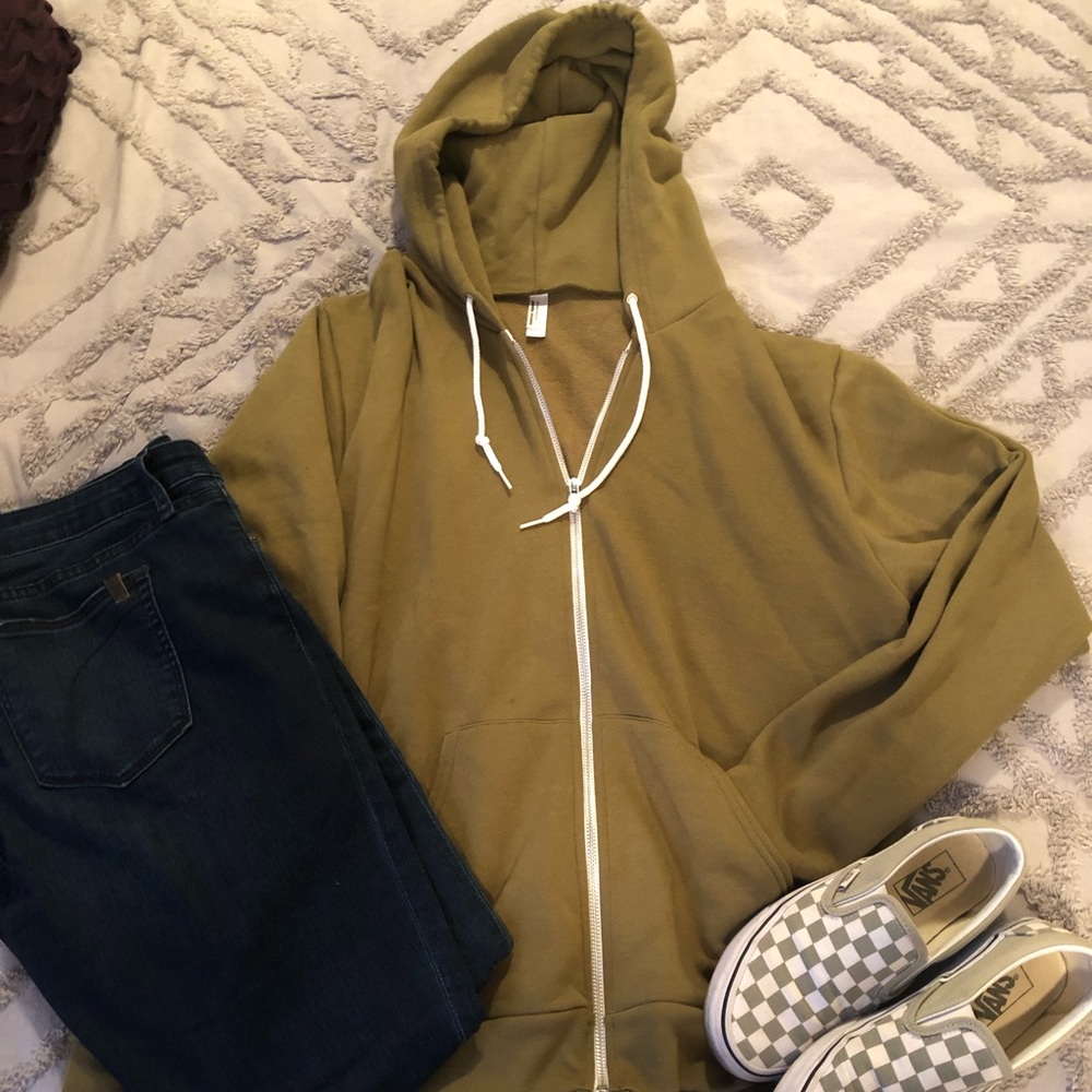 American Apparel zip up hoodie